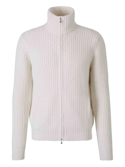 Gran Sasso zip-fastening ribbed cardigan