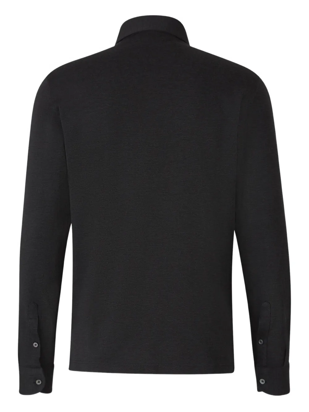 Gran Sasso Poloshirt met manchetten met knopen - Zwart