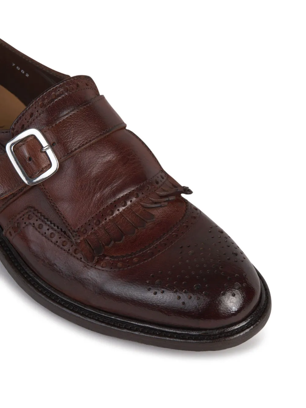 Green George leather loafers Brown