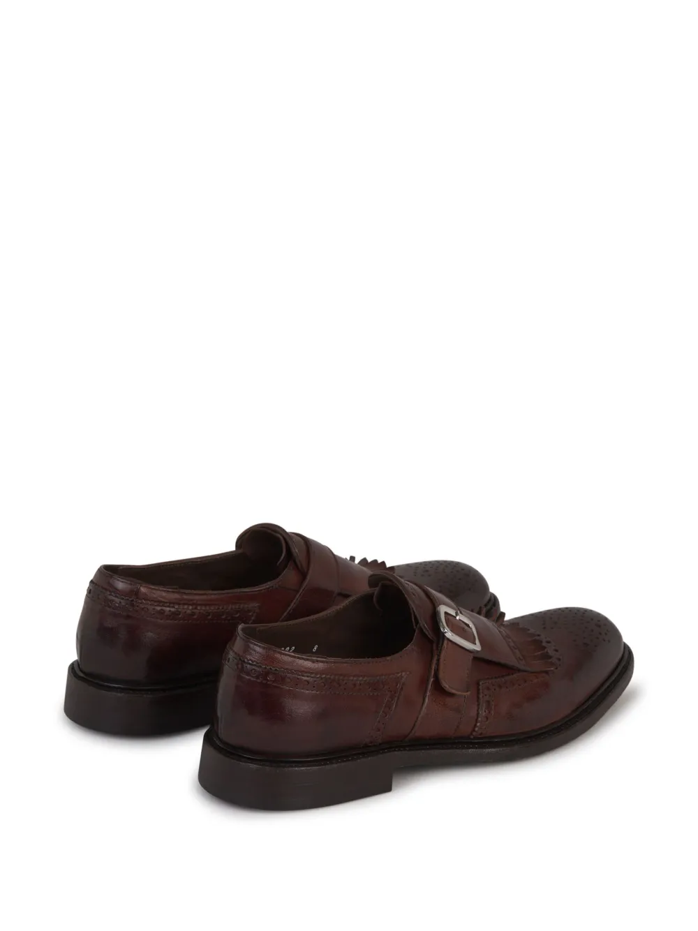 Green George leather loafers Brown