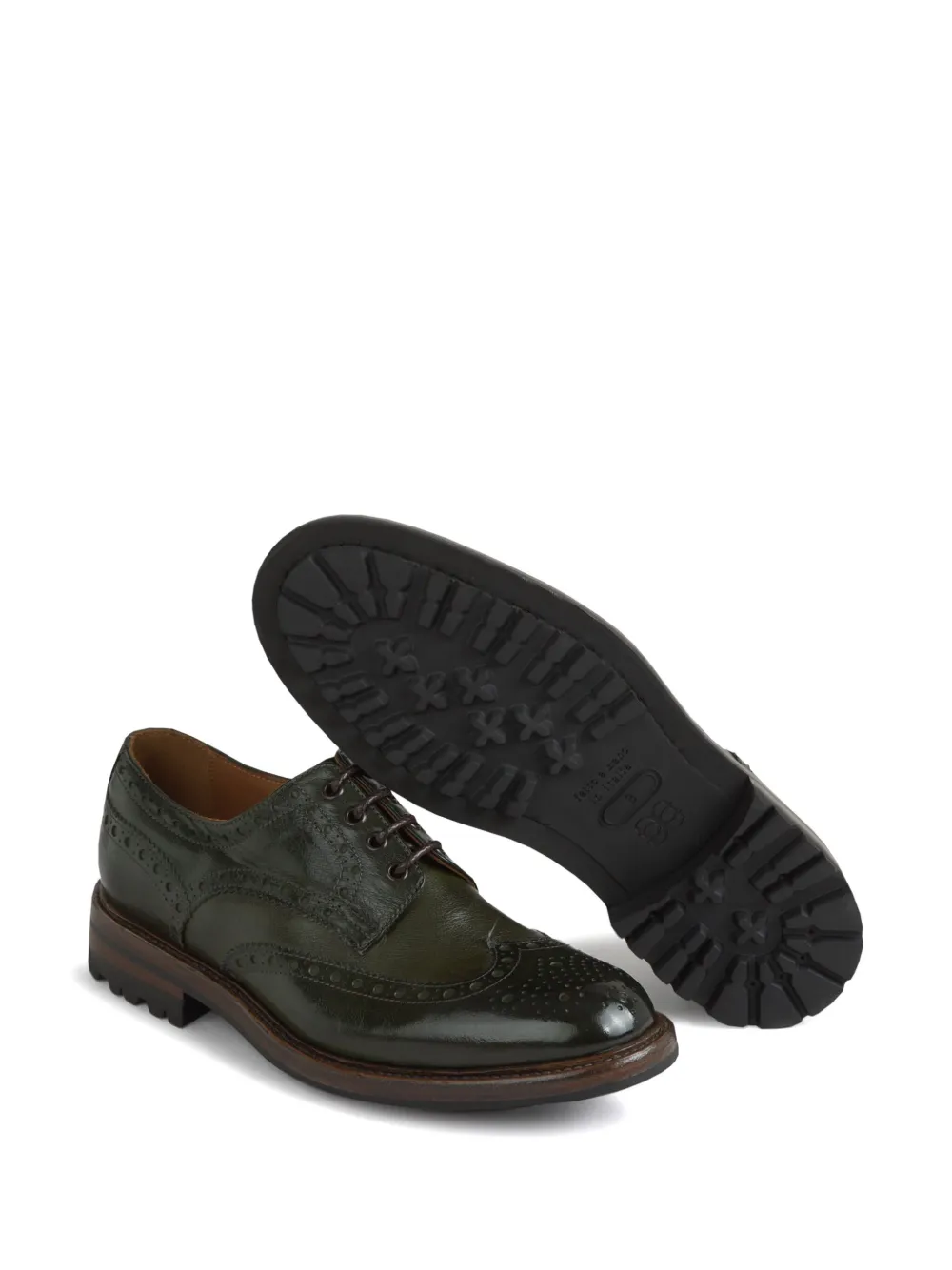 Green George leather brogues