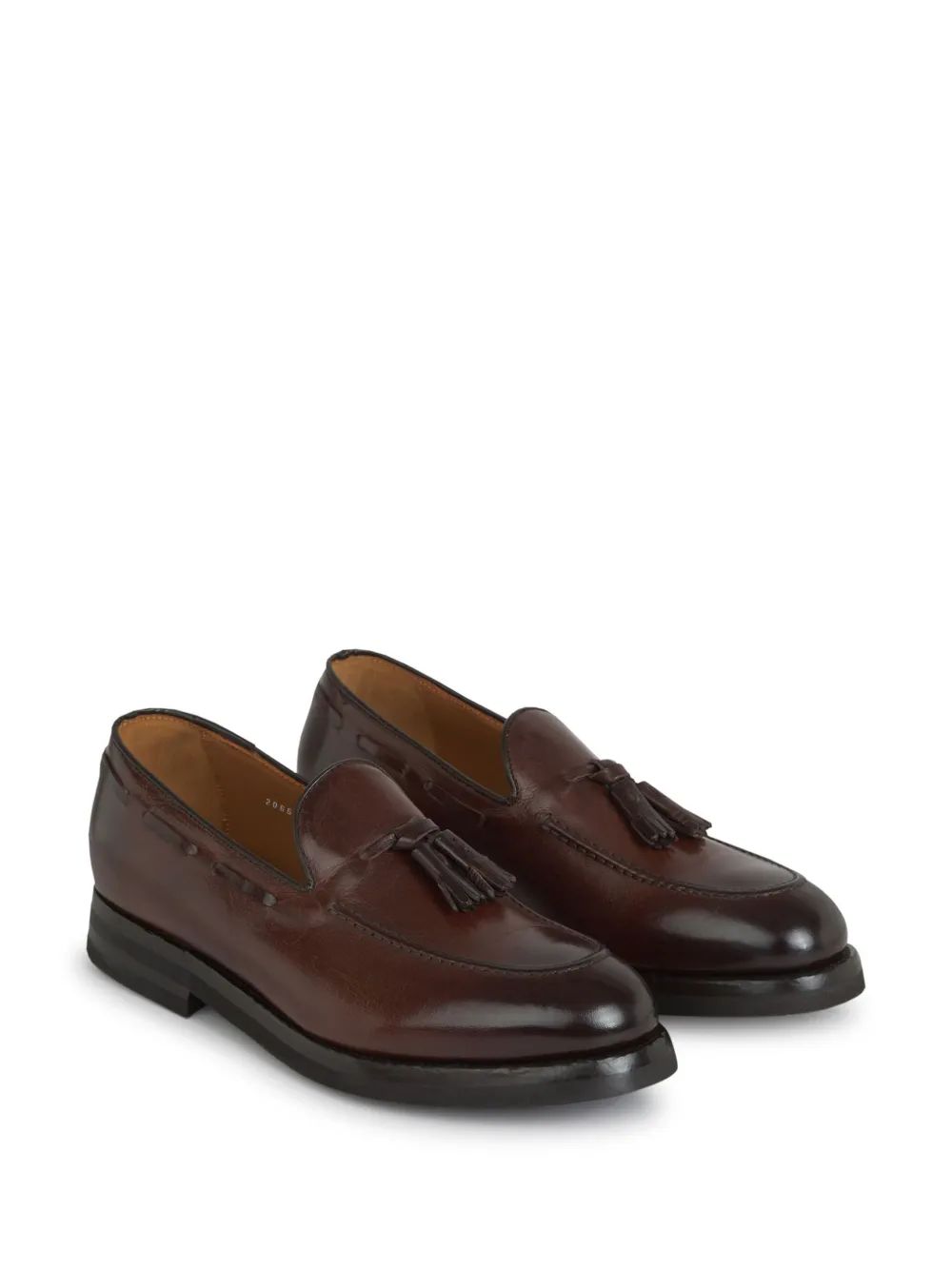 Green George leather loafers - Bruin