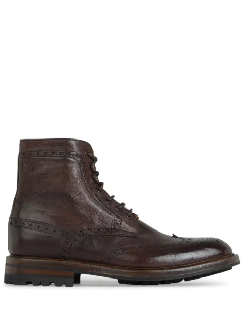 Green George leather boots 