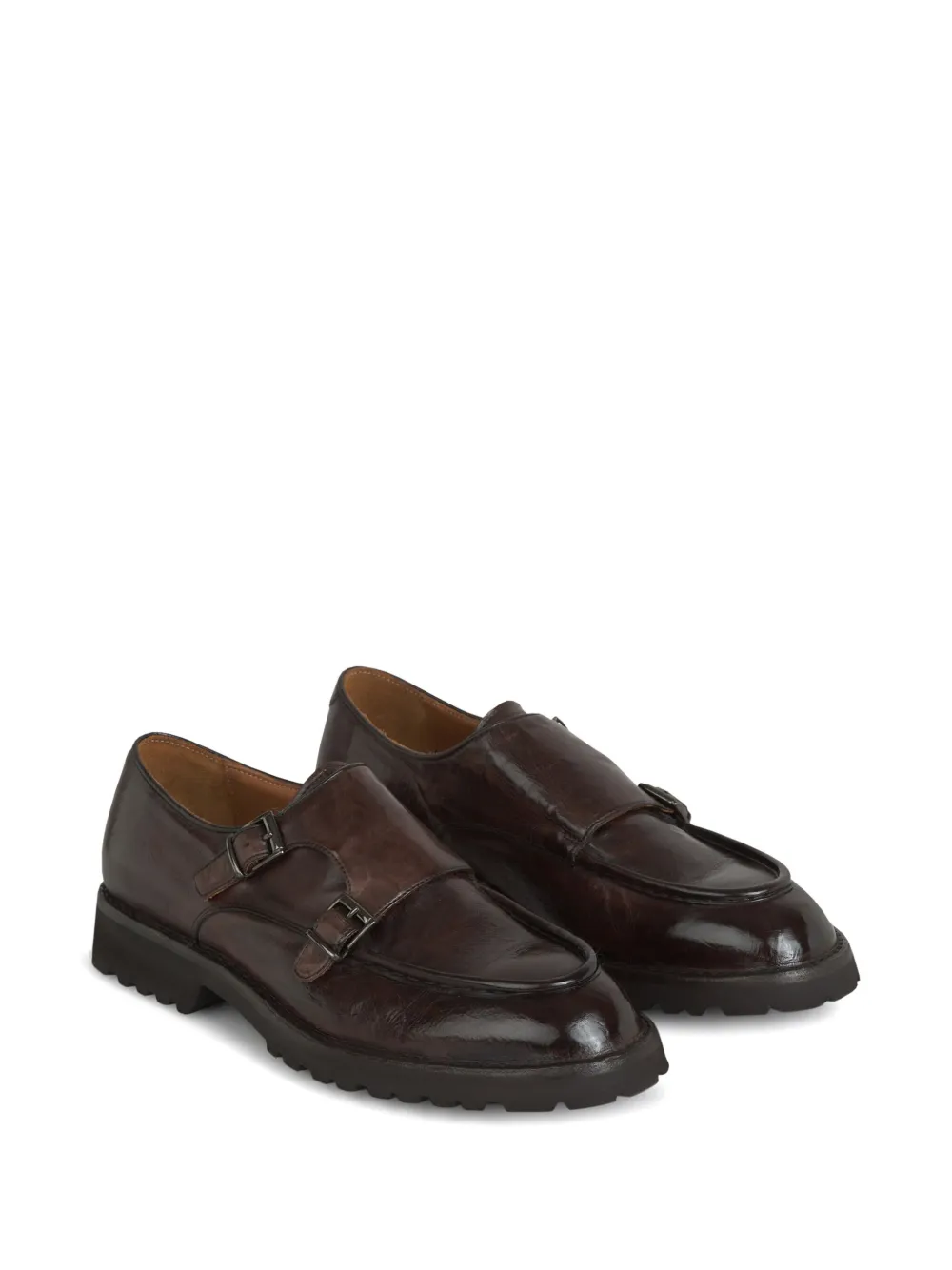 Green George leather loafers - Bruin