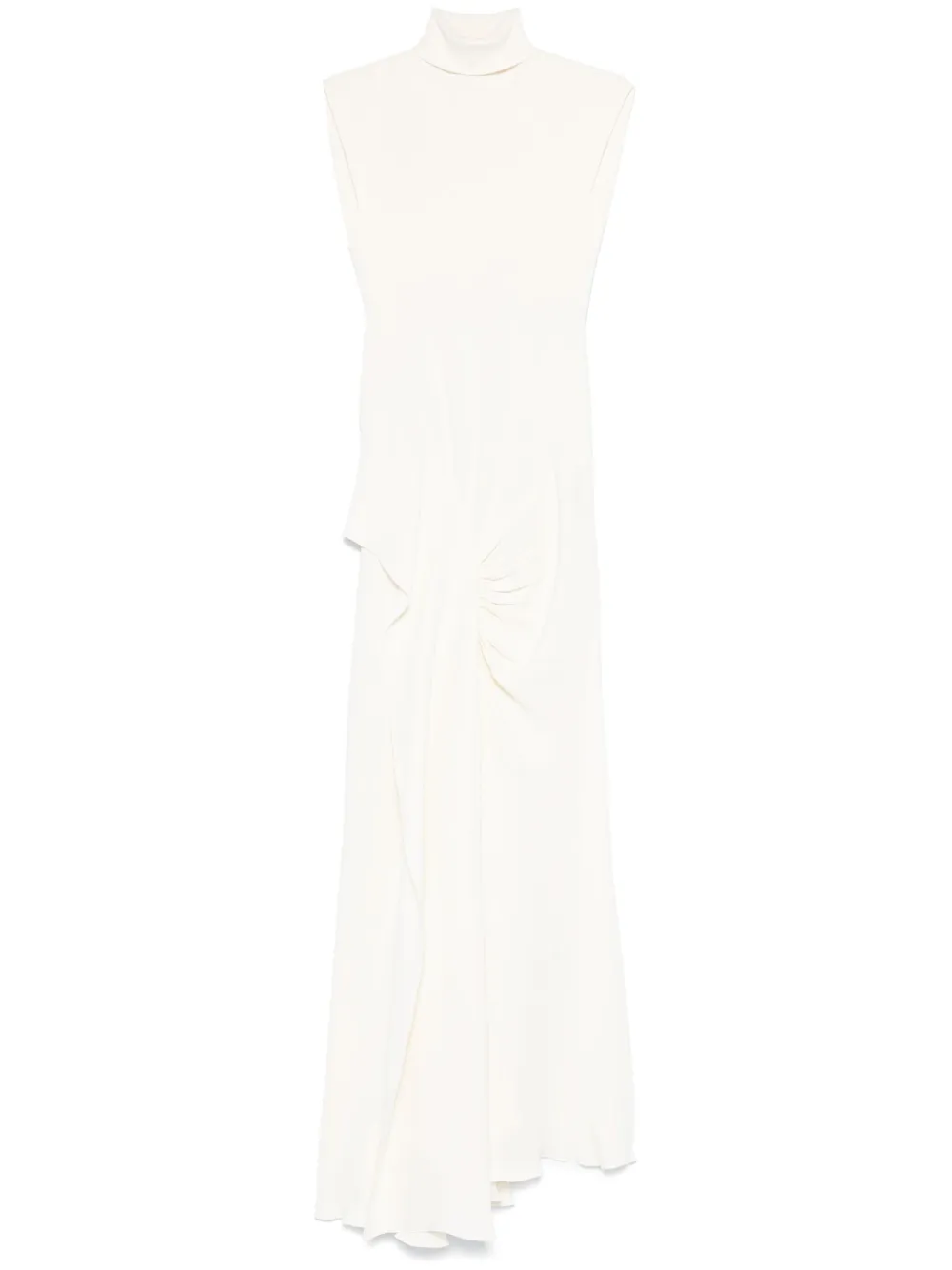 Victoria Beckham Asymmetrische maxi-jurk Beige