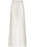 ANDRES OTALORA linen palazzo pants - White