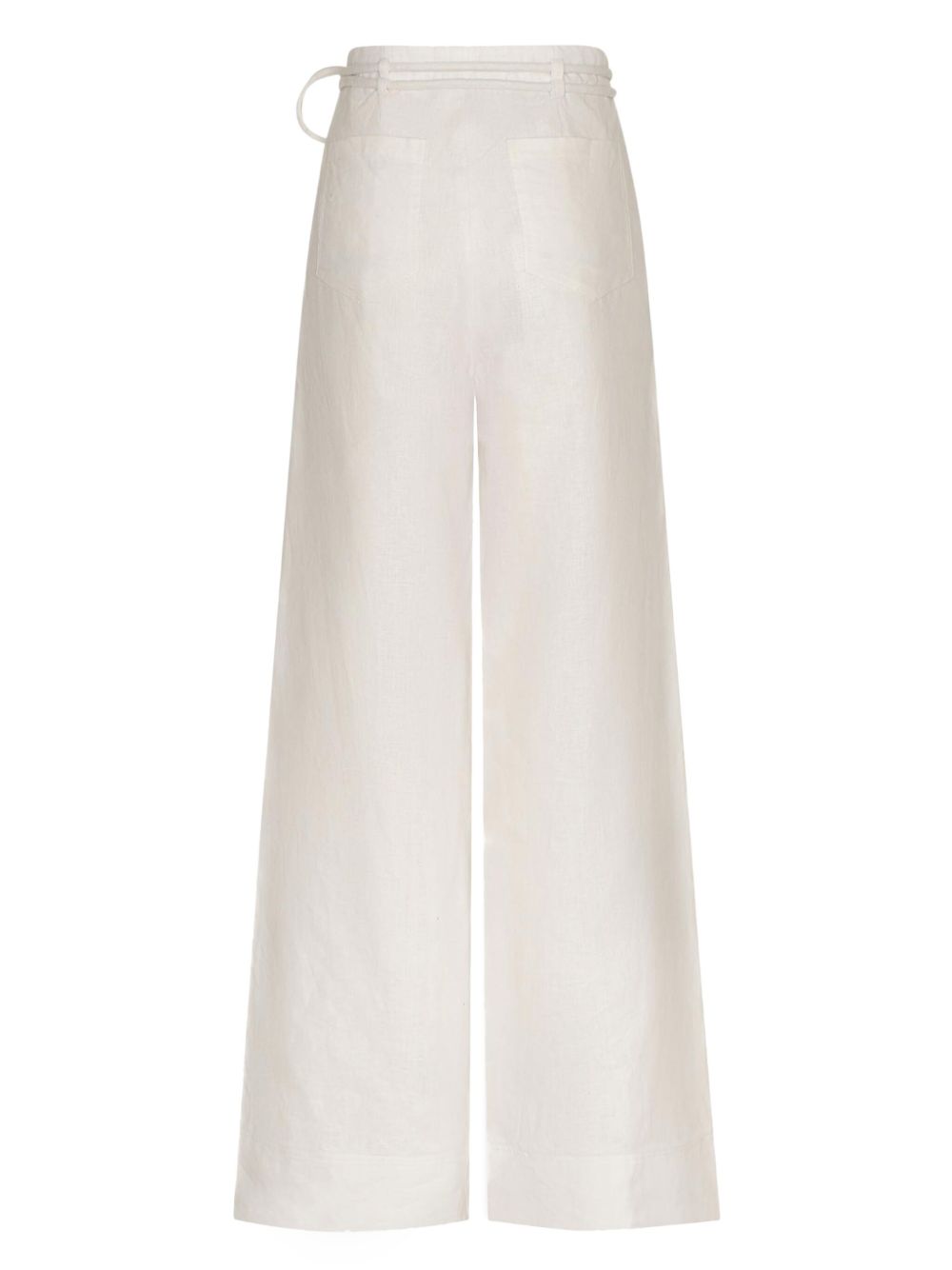 ANDRES OTALORA linen palazzo pants - Wit