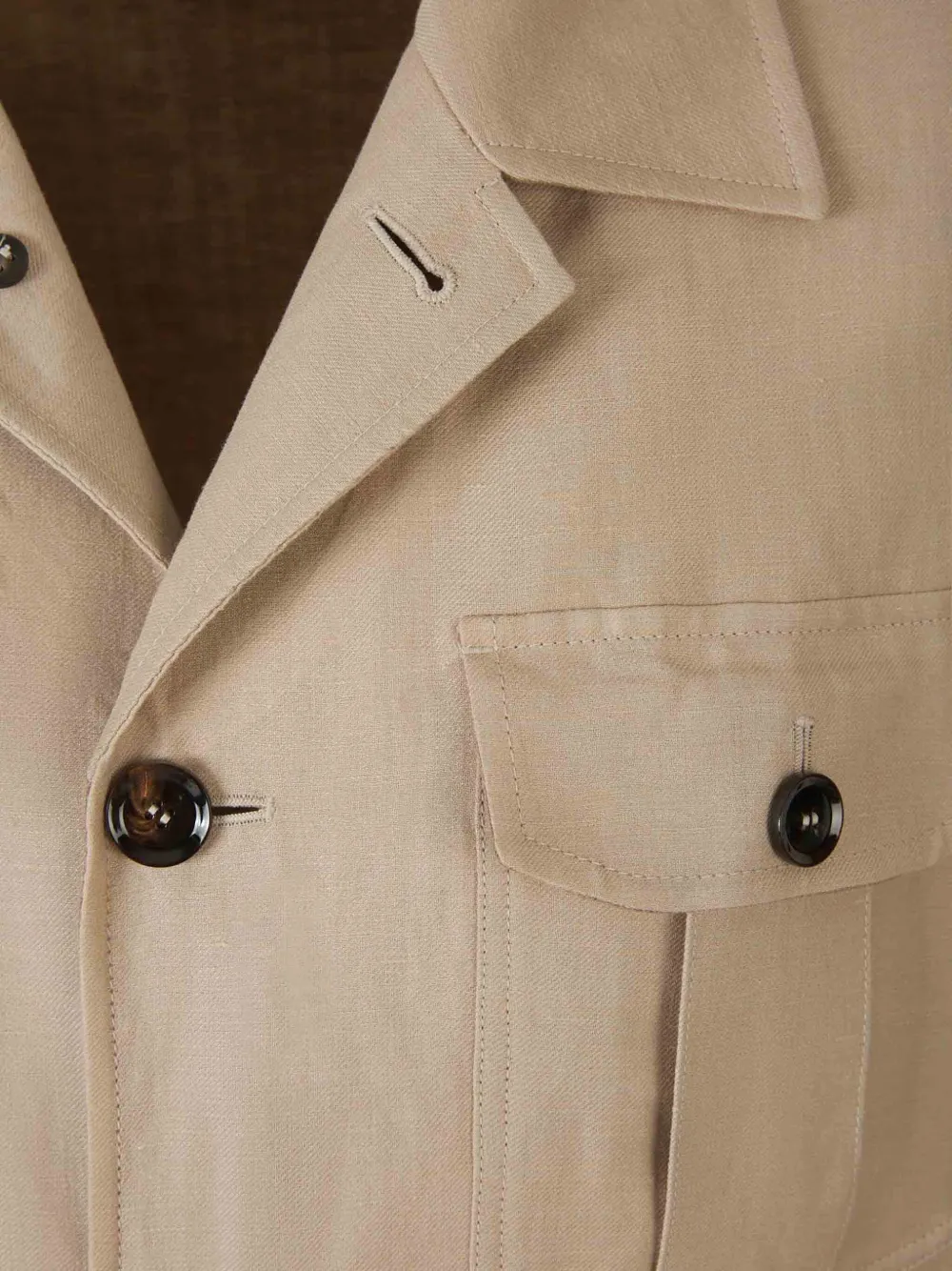 Brioni Button-up jack Beige