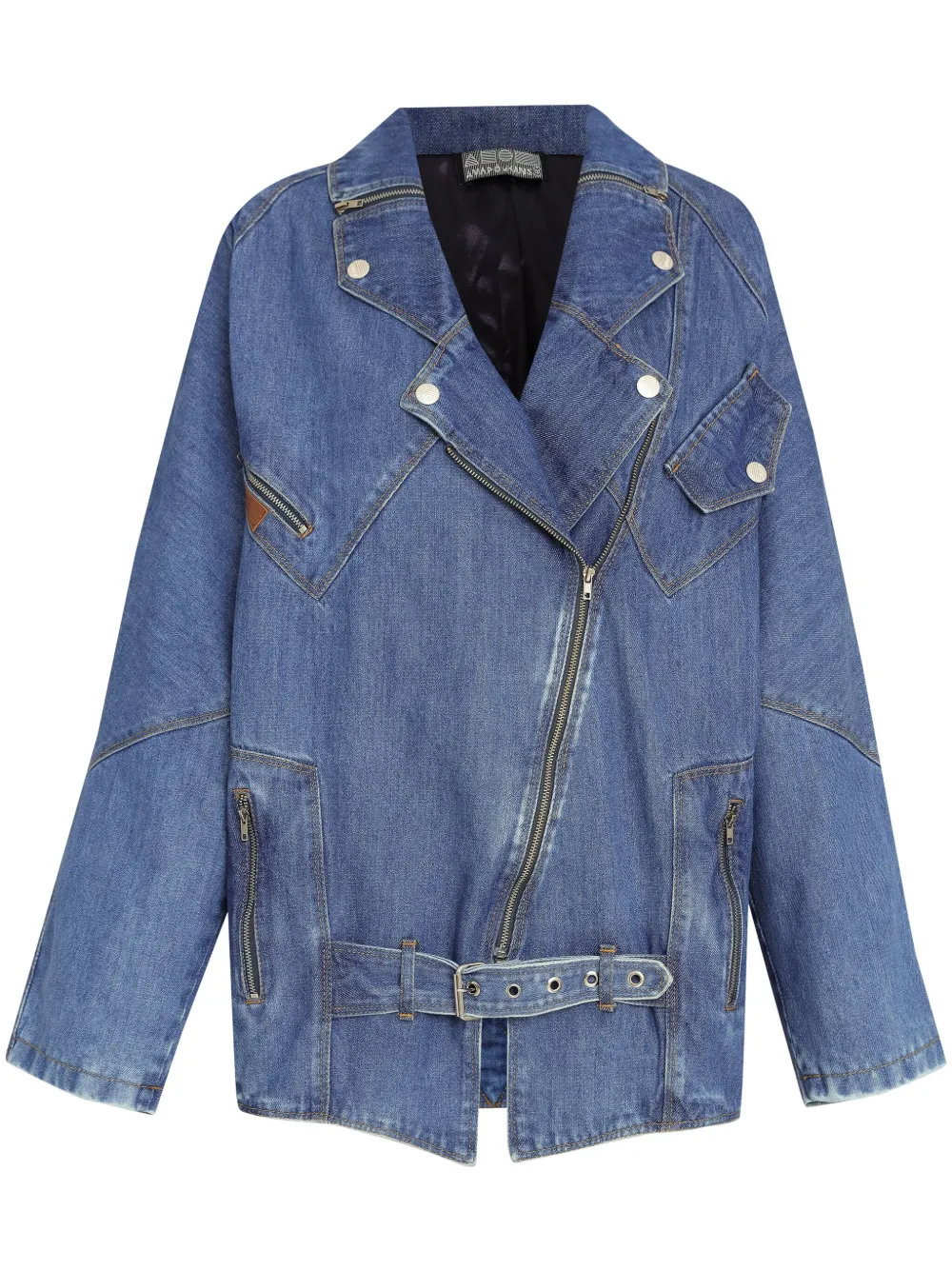 denim biker jacket