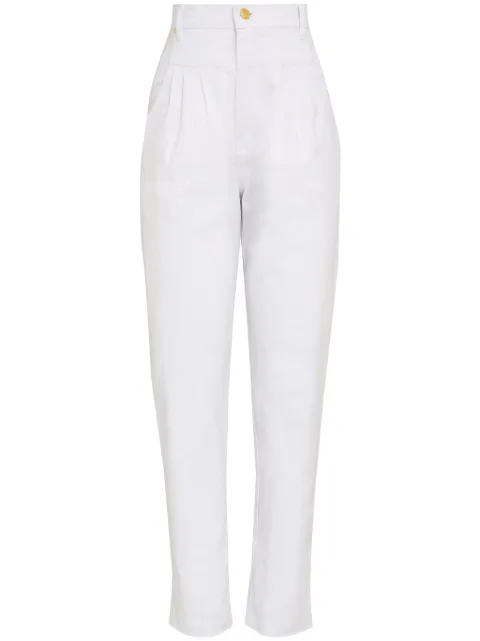 Amapô pantalones tapered con detalles de pinzas