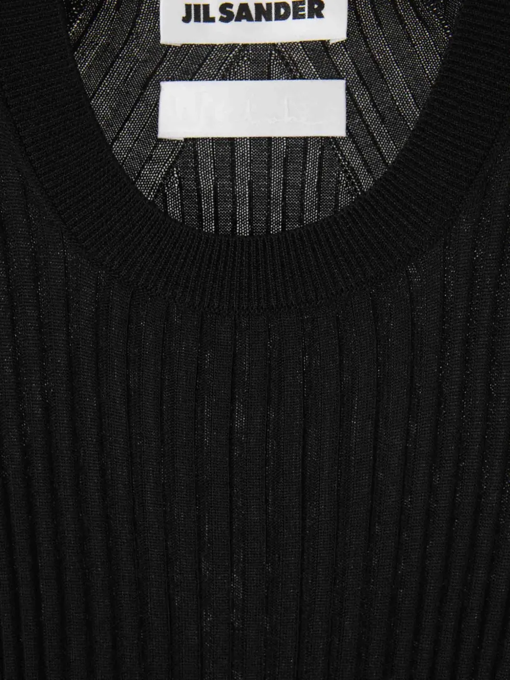 Jil Sander Zijden tanktop Zwart