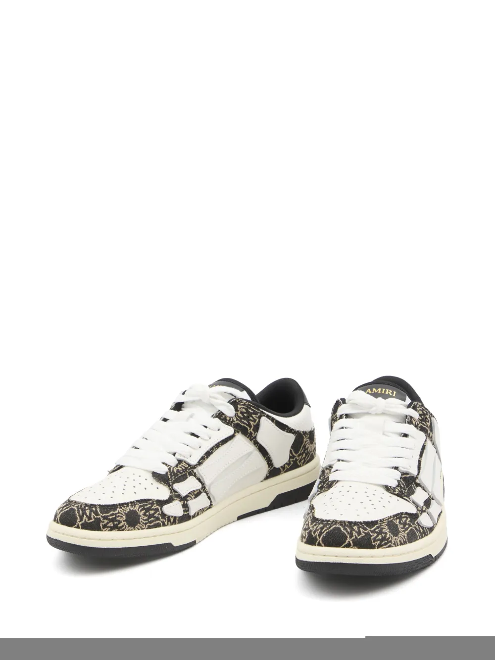Shop Amiri Skel-top Sneakers In Black