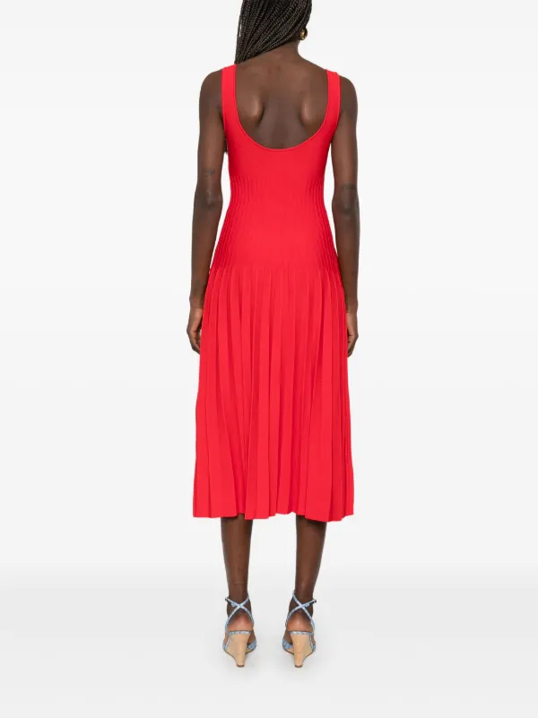 knee length dresses for ladies Staud Ellison Dress Black