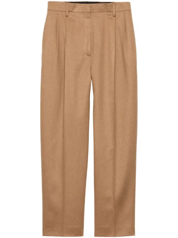 Prada Camel-hair Trousers in Neutrals