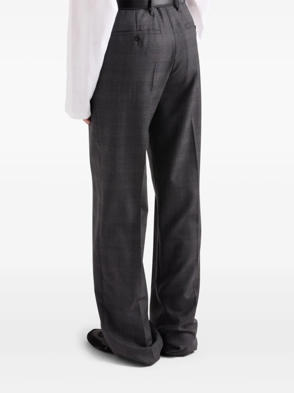 Prada Wollen broek Grijs