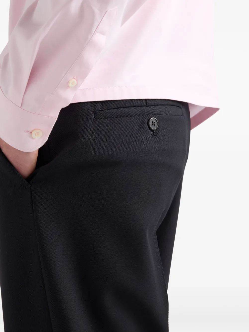 Prada Wollen broek Blauw