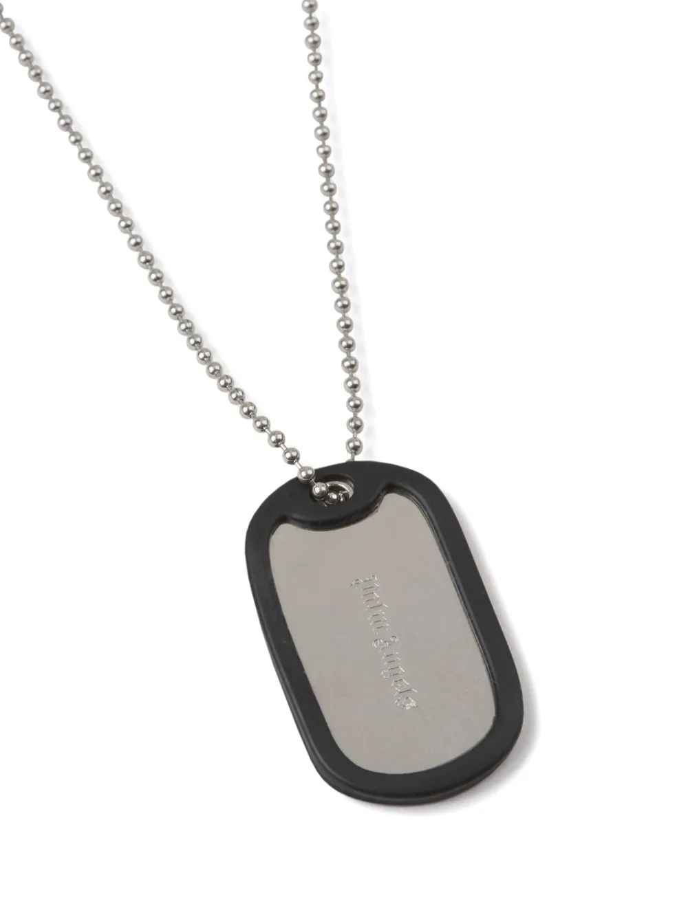 Palm Angels Dog tag-chain Necklace | Silver | FARFETCH