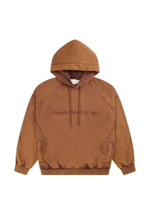 Feng Chen Wang sudadera con capucha y logo bordado