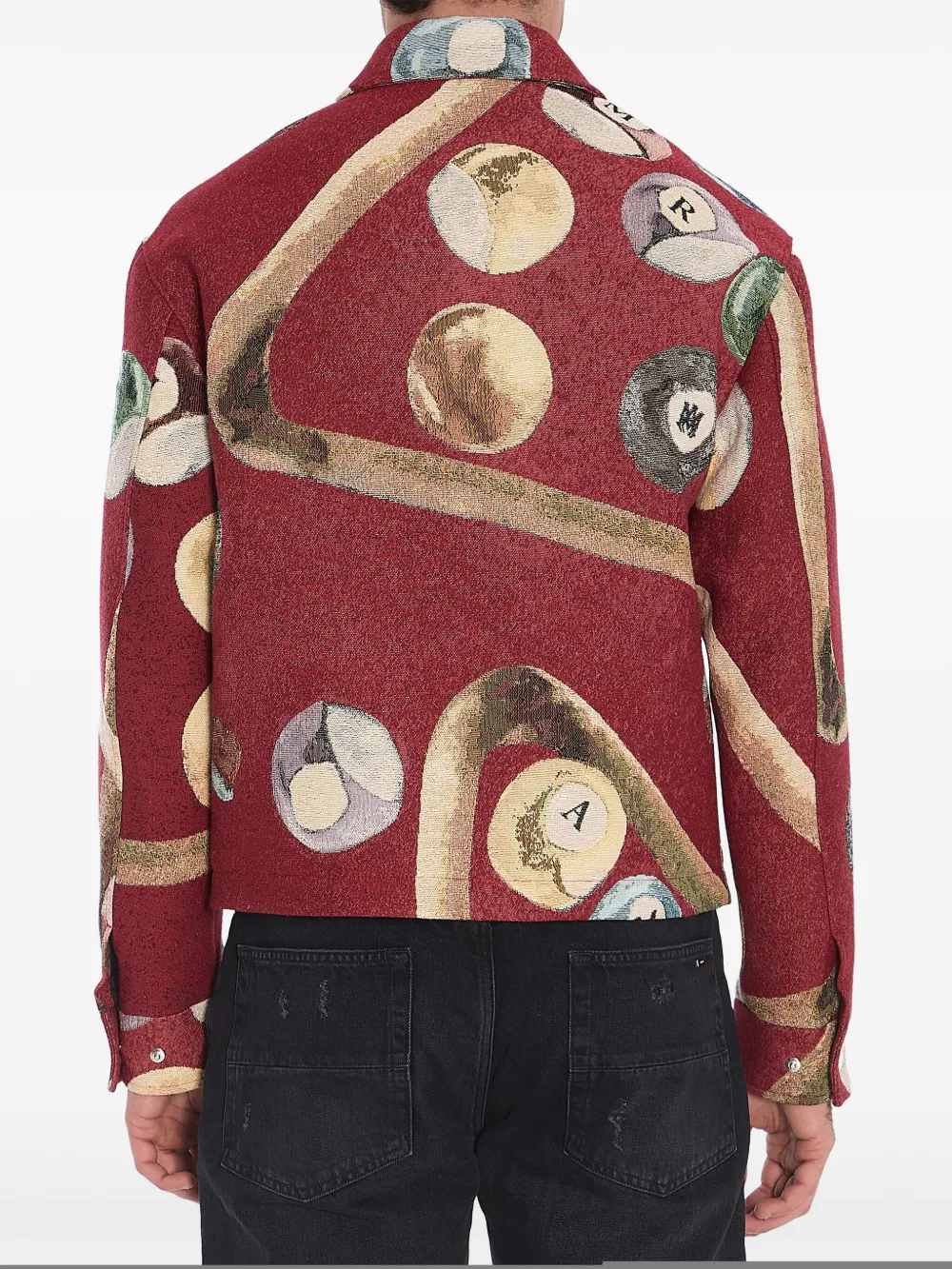 AMIRI Jack met print Rood