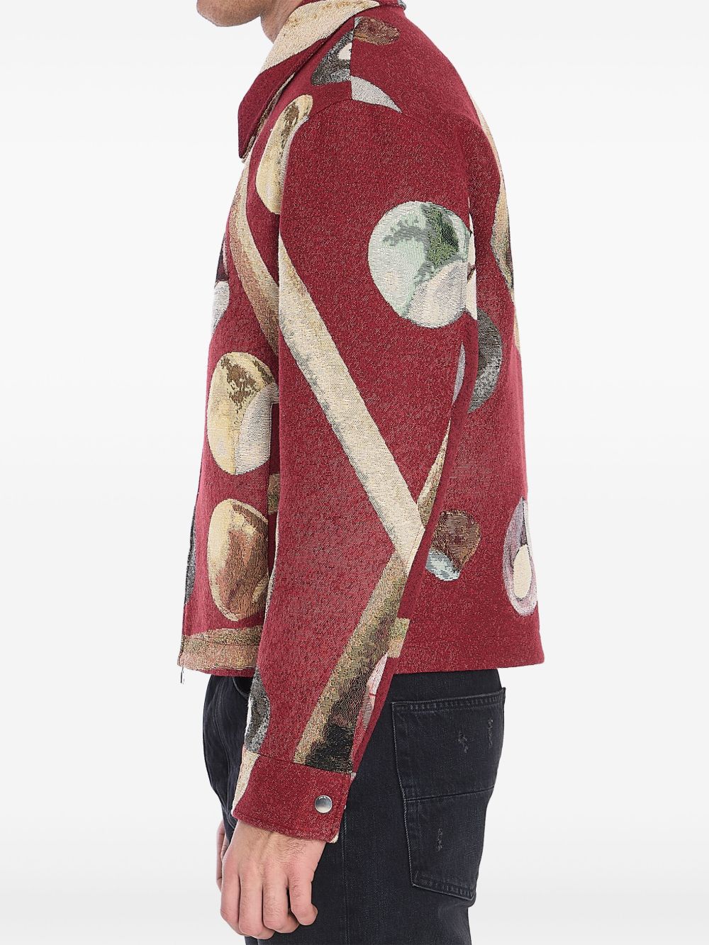 AMIRI Jack met print - Rood