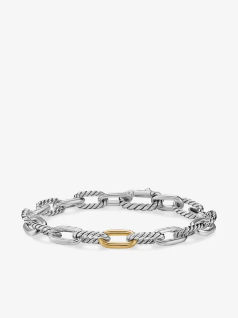 David Yurman 18kt yellow gold and sterling silver DY Madison® chain bracelet