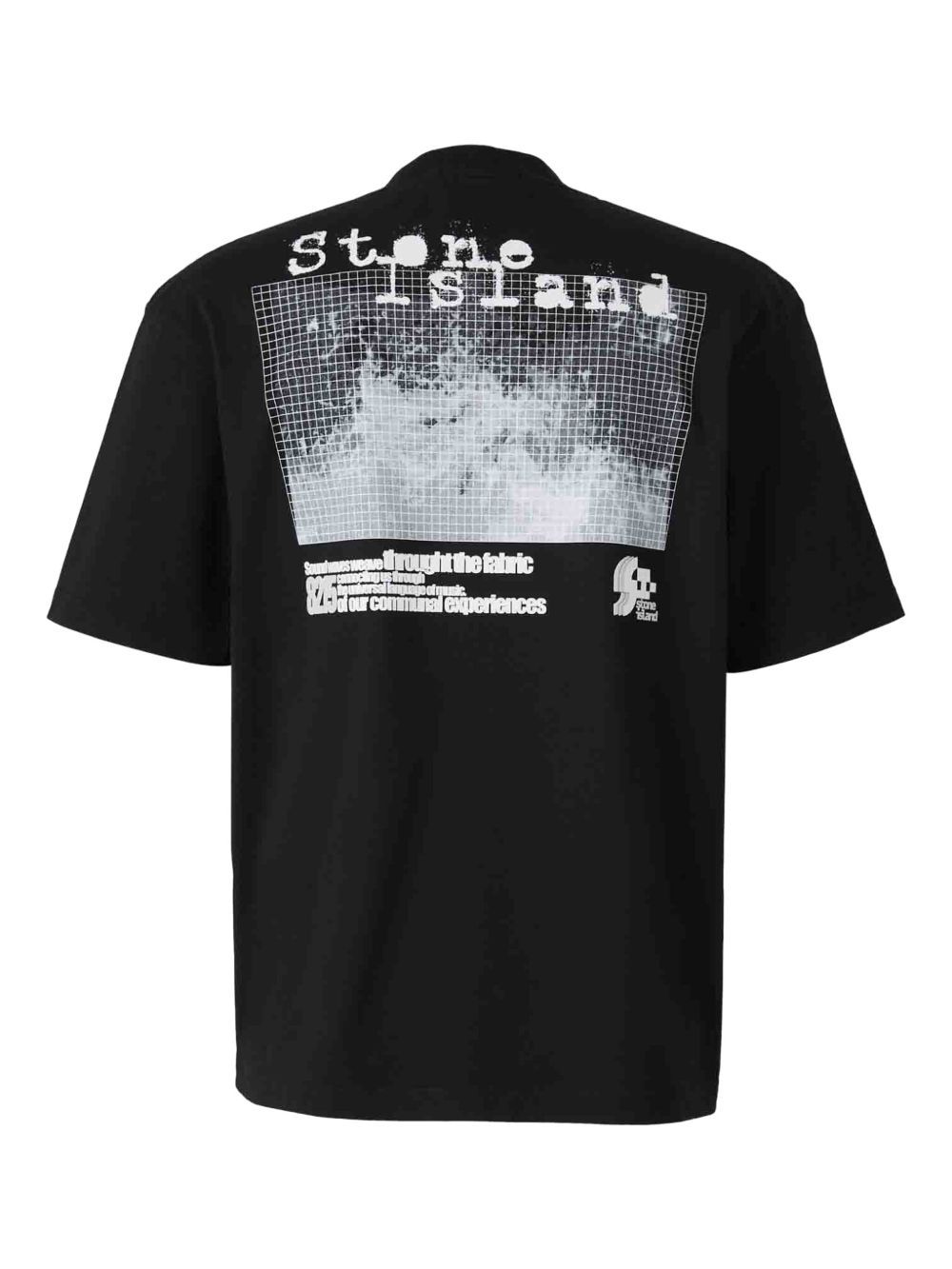 Stone Island T-shirt met print - Zwart