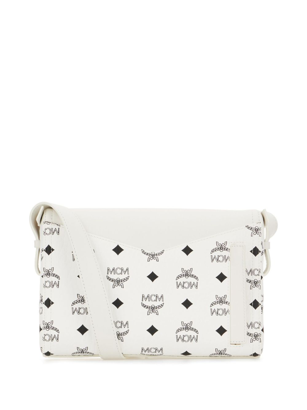 MCM Kleine schoudertas met print - Wit