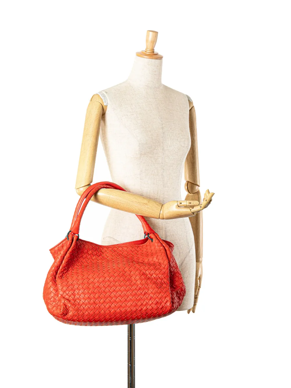 Bottega Veneta Pre-Owned 2012-2024 Nappa Intrecciato Parachute shopper - Rood