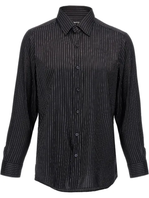 TOM FORD camisa con estampado de rayas diplomáticas