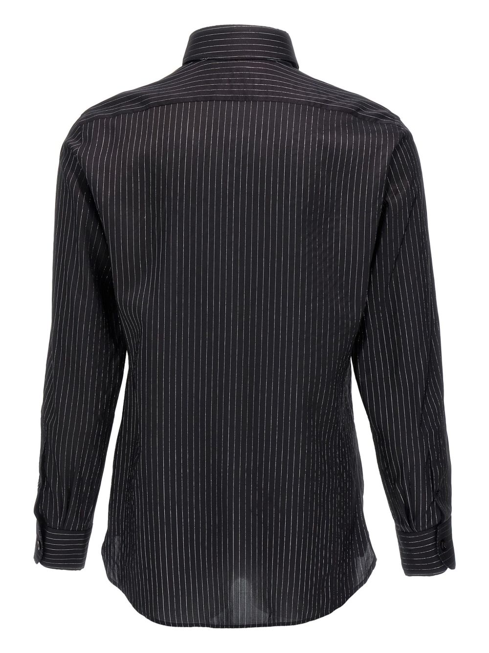 TOM FORD pinstripe-pattern shirt - Zwart