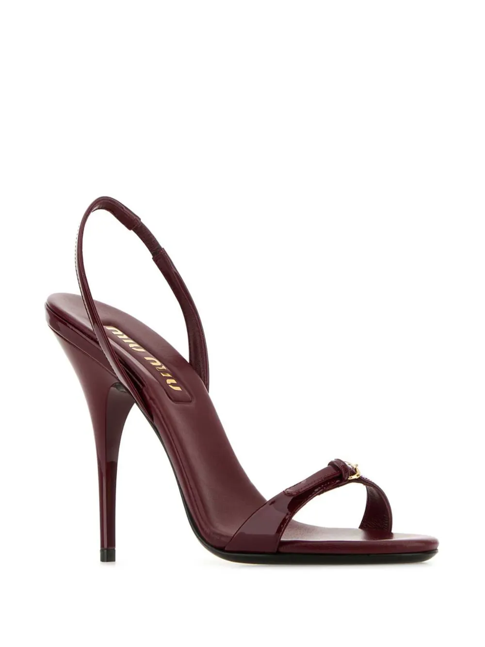 Miu Miu 105 mm Tyrian sandalen - Rood