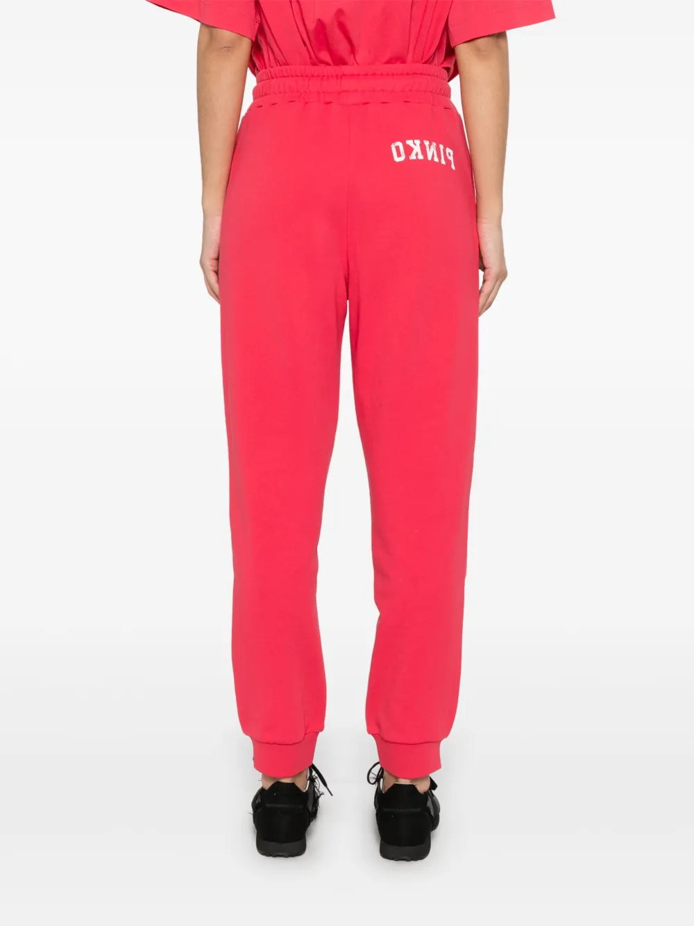 PINKO Trainingsbroek met logoprint Rood