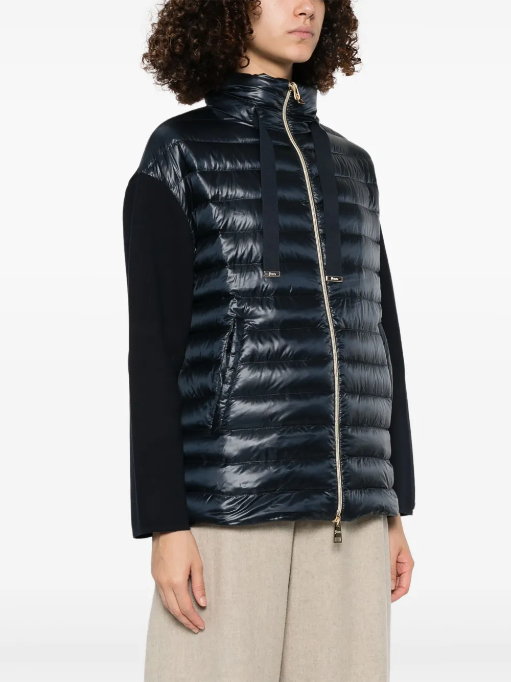 Herno Jack met vlakken Blauw
