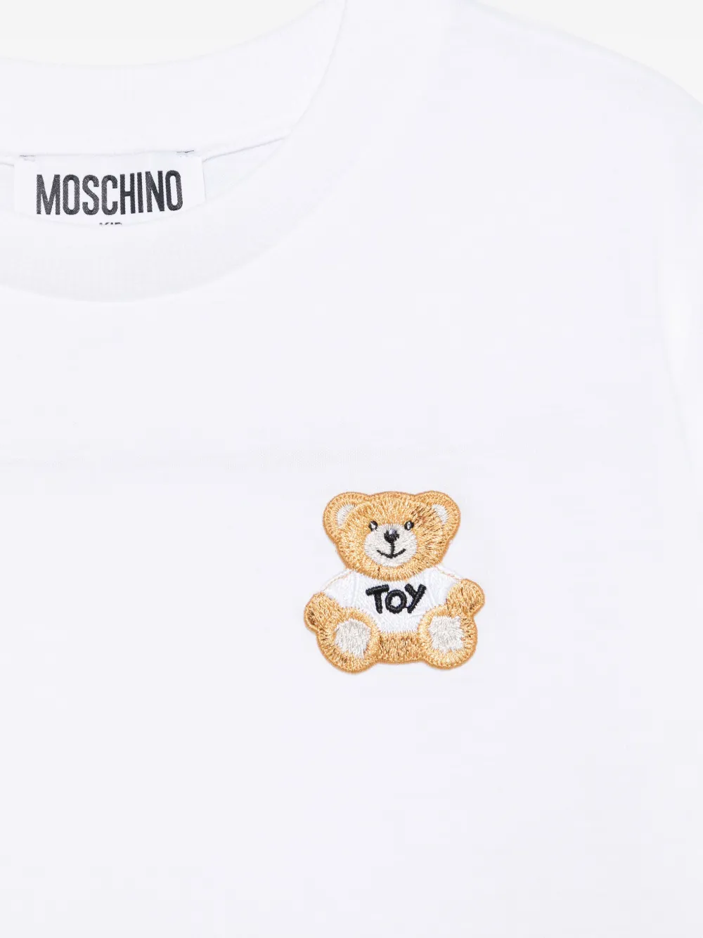 Moschino Kids T-shirt met Teddy Bear-patch Wit