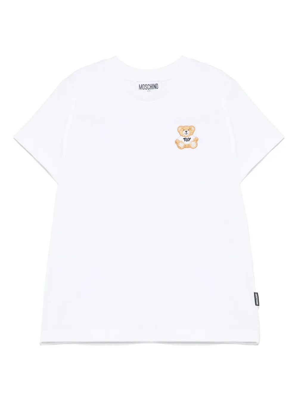 Moschino Kids تيشيرت بشارة تيدي | أبيض | Image 1