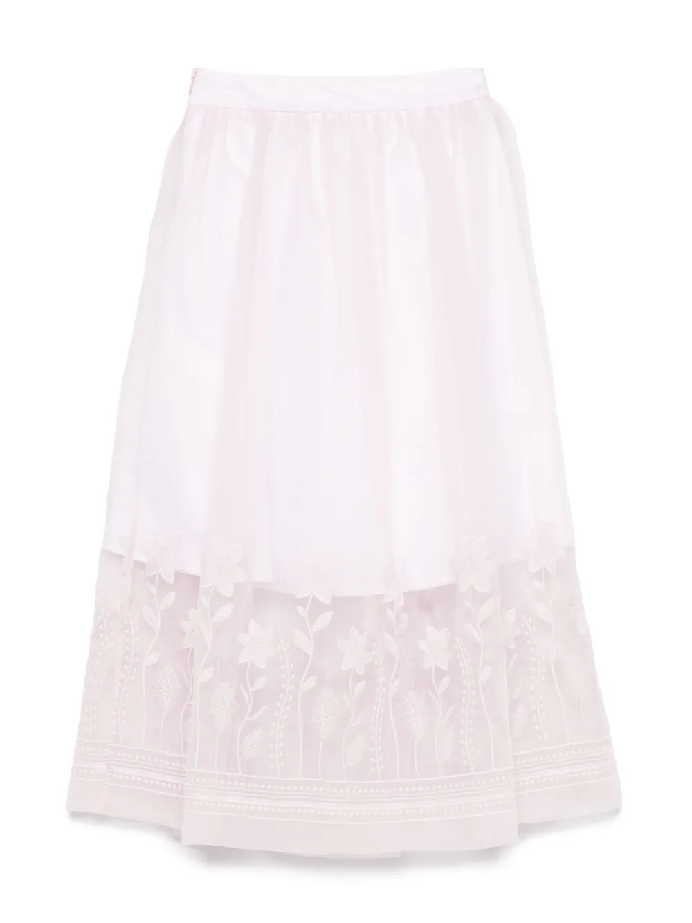 ELIE SAAB JUNIOR Rok met bloemapplicatie - Roze