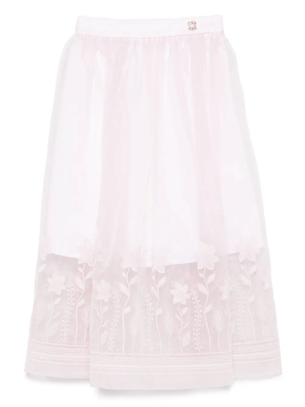 ELIE SAAB JUNIOR Rok met bloemapplicatie Roze