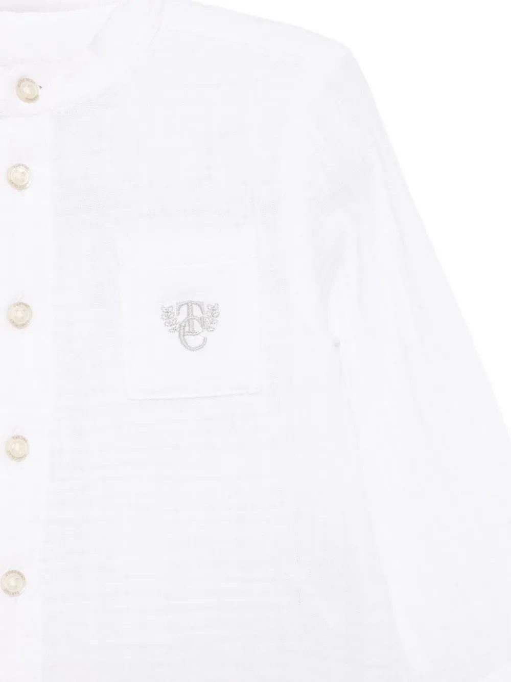 Tartine Et Chocolat Shirt met geborduurd logo Wit