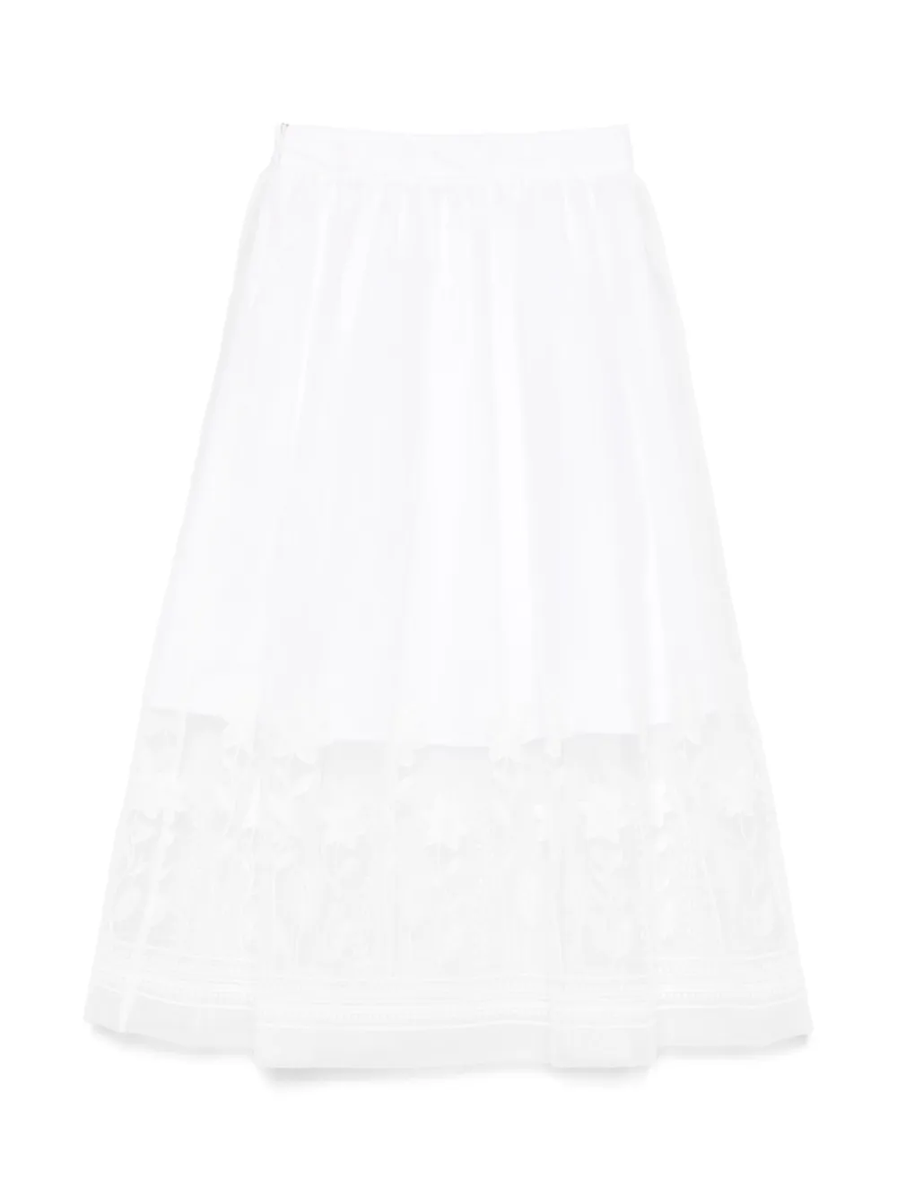 ELIE SAAB JUNIOR Rok met bloemapplicatie - Wit