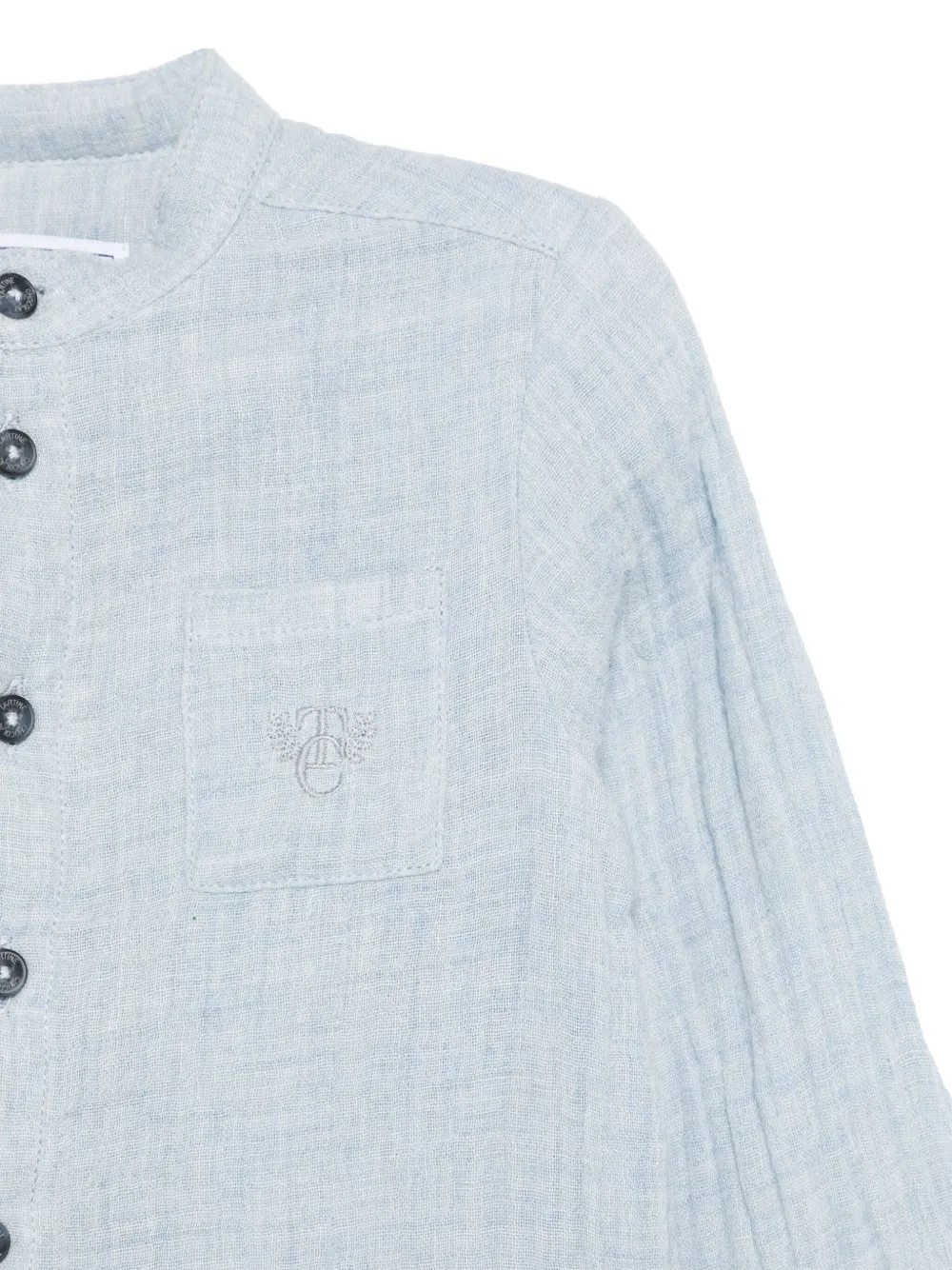 Tartine Et Chocolat Shirt met geborduurd logo Blauw