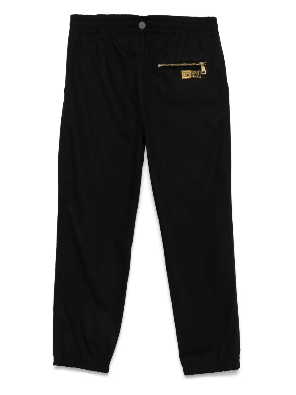 Versace Jeans Couture Broek met toelopende pijpen - Zwart