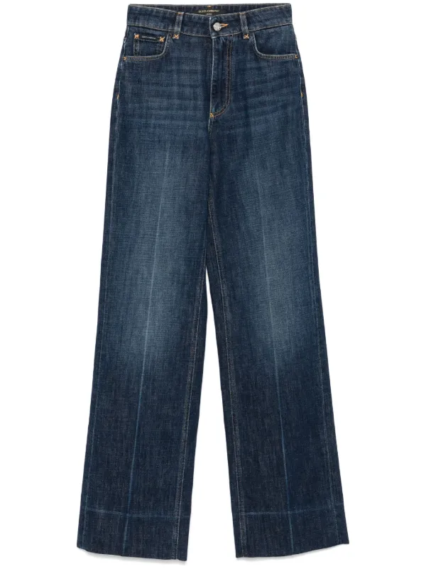 デニム・ジーパン DOLCE & GABBANA DENIM STRAIGHT-LEG JEANS 28227425_57829921_600.jpg