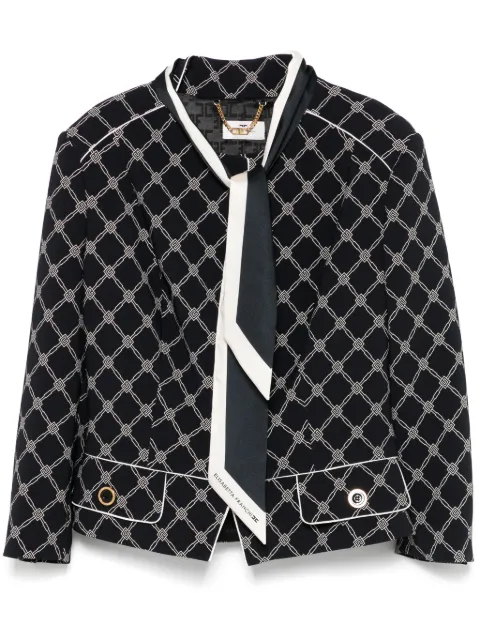 Elisabetta Franchi printed crepe jacket
