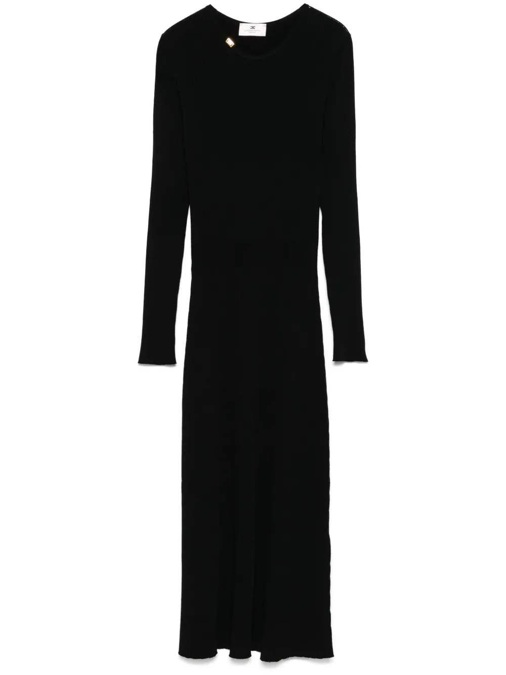 ribbed-knit midi dress