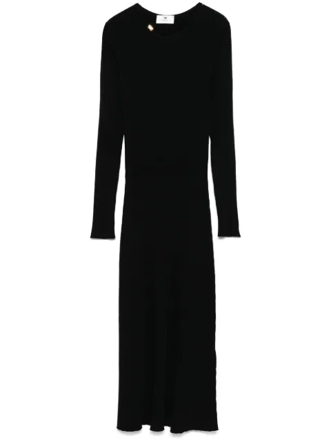 Elisabetta Franchi vestido midi con diseño tejido de canalé