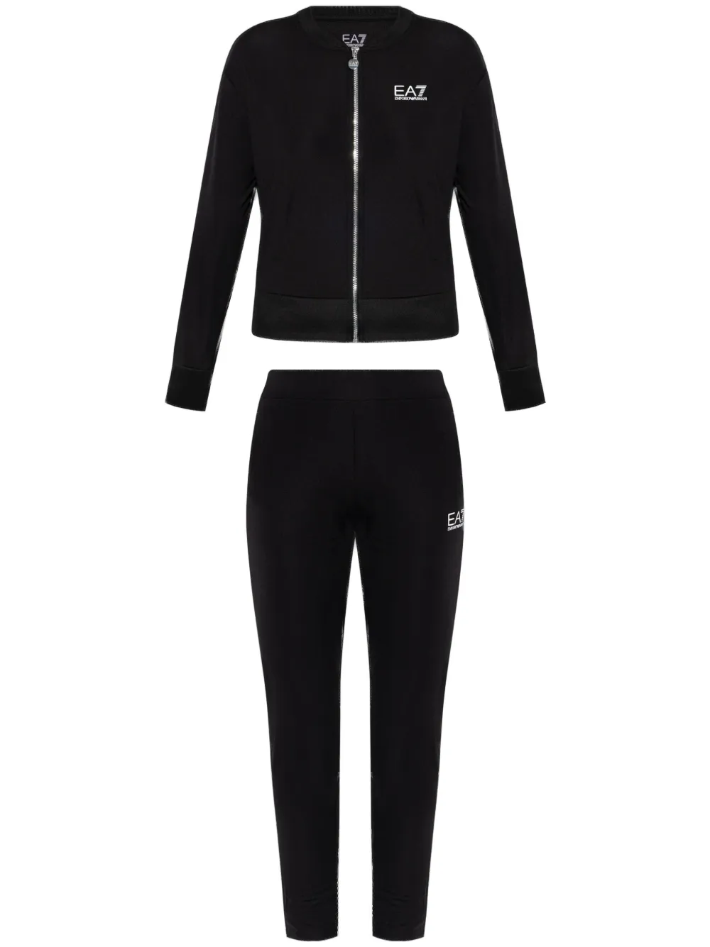 Ea7 Emporio Armani Trainingspak met logoprint Zwart