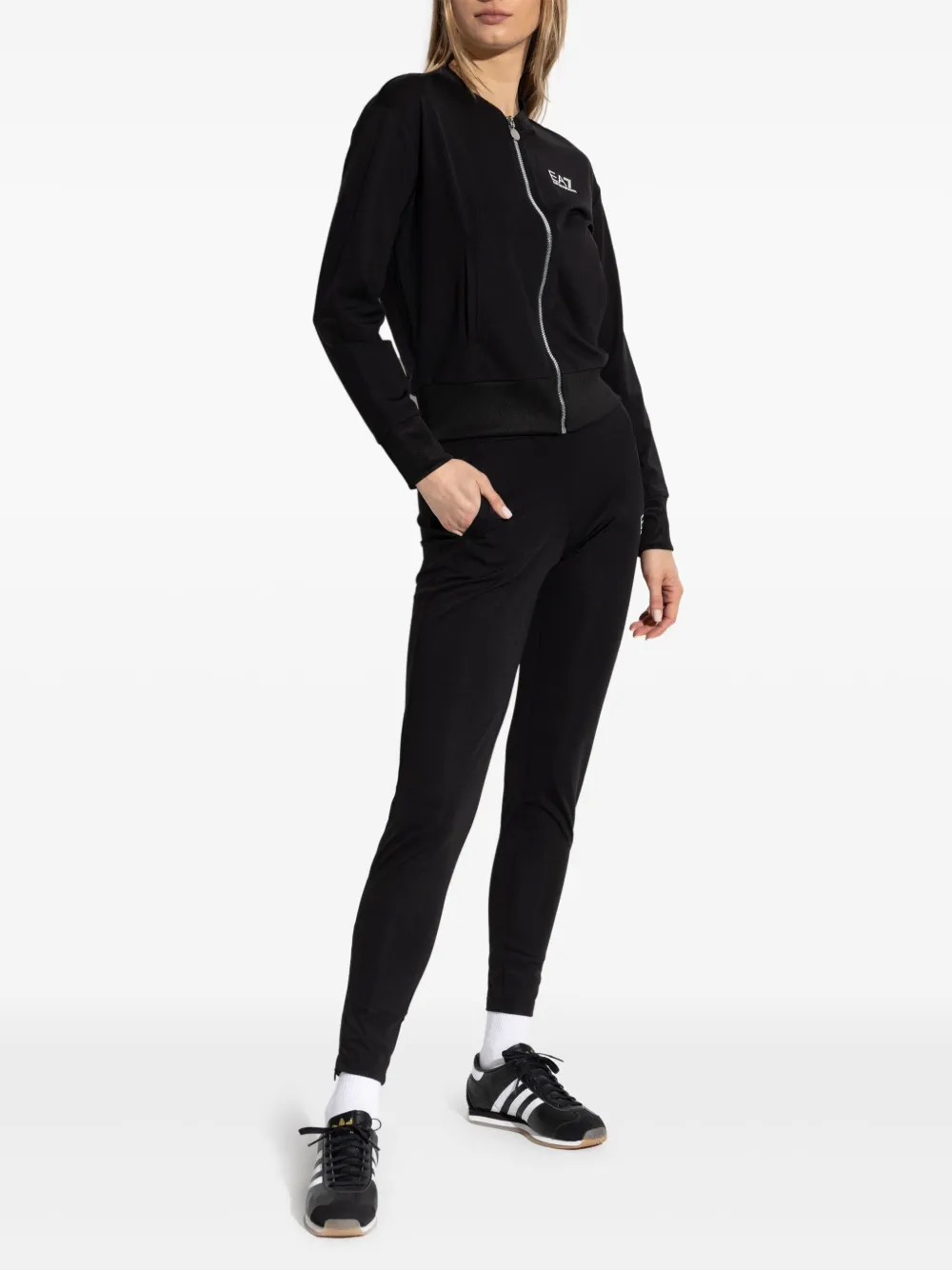 Ea7 Emporio Armani Trainingspak met logoprint Zwart
