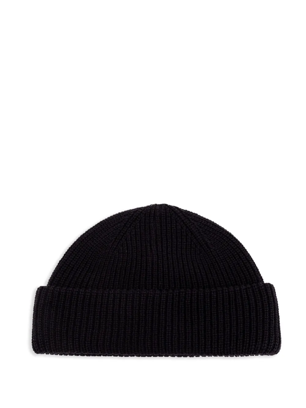 Emporio Armani logo-patch beanie hat - Blauw