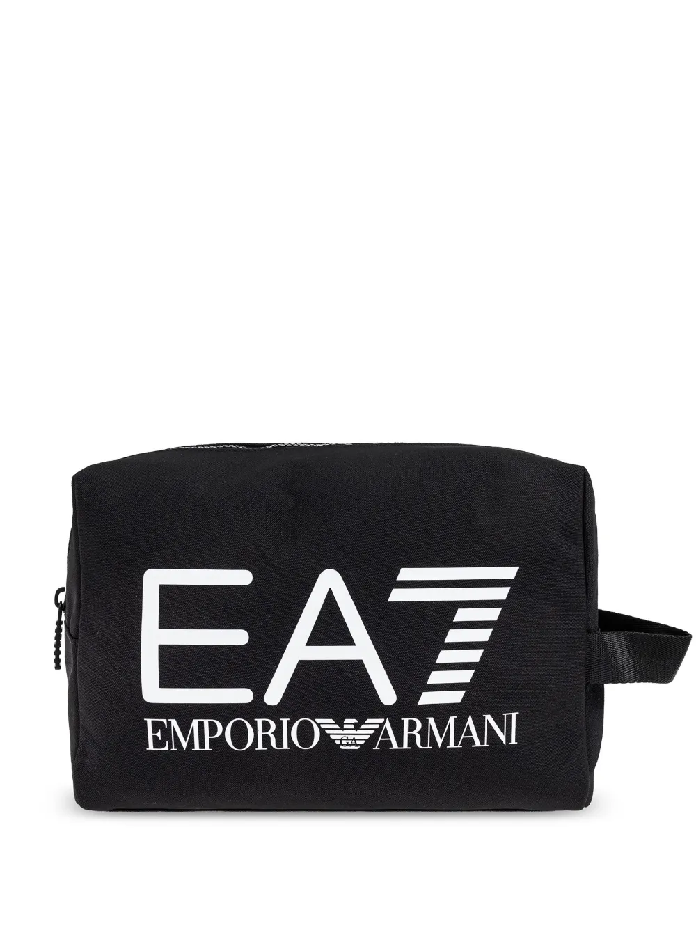 logo-print wash bag