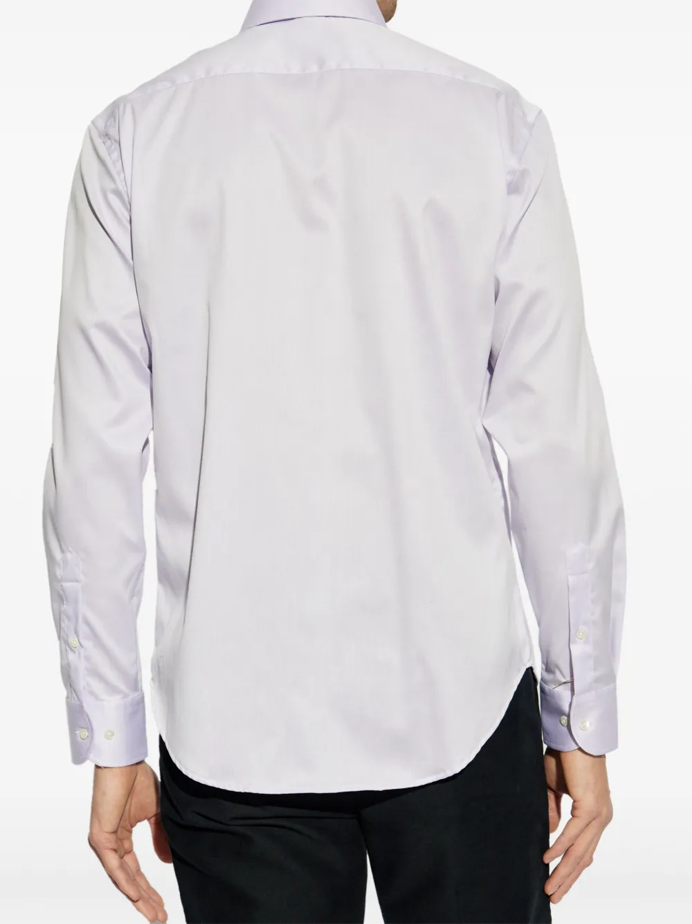 Emporio Armani Katoenen overhemd Paars